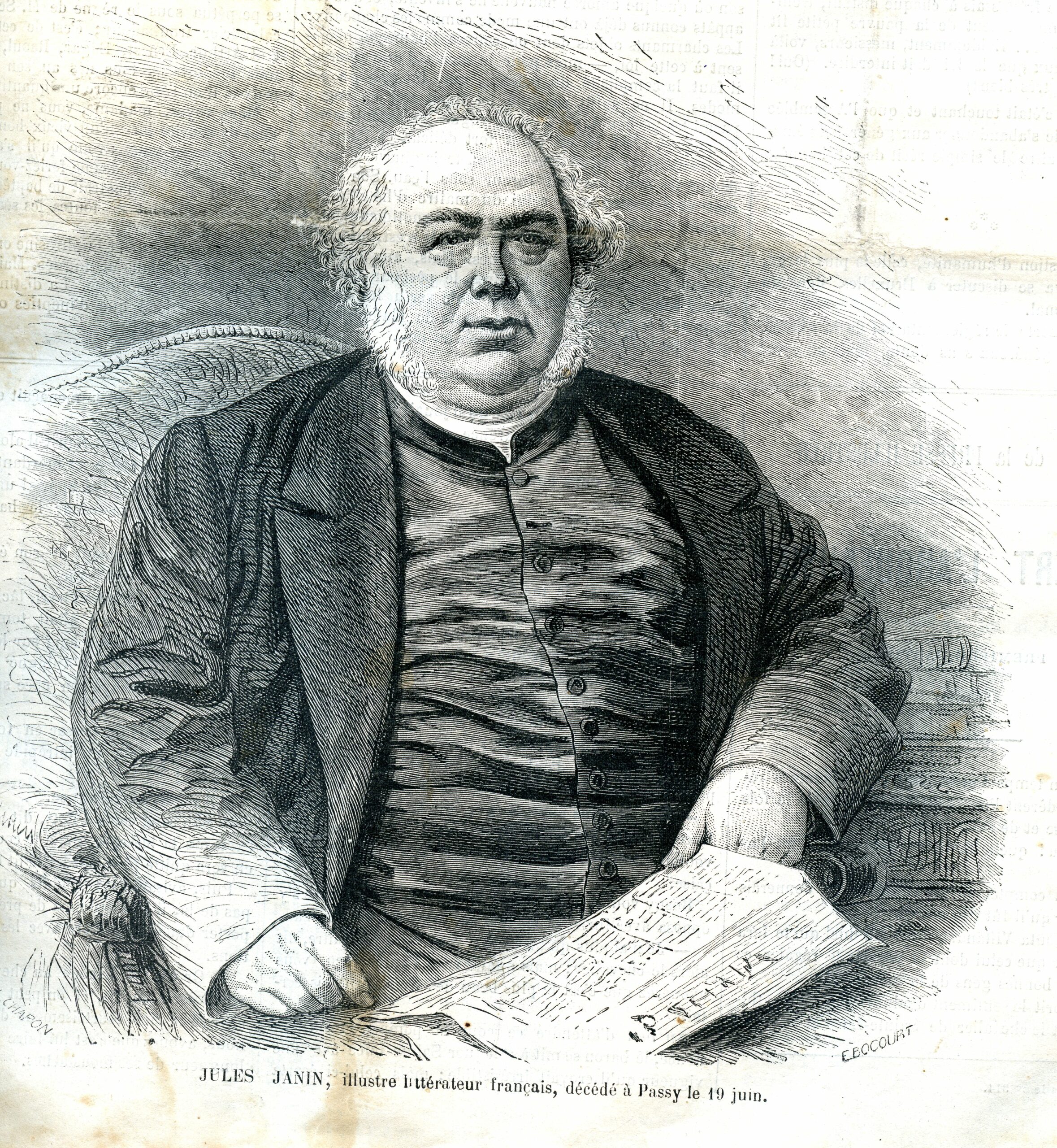 Jules Janin photo de la revue l'Illustration